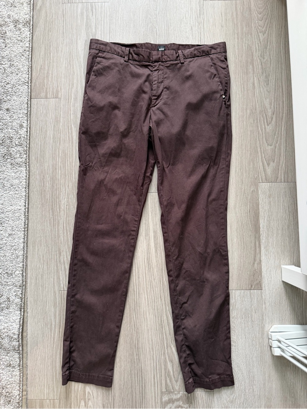 BOSS Men’s Brown Slim Chino Pants